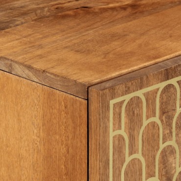 vidaXL Βοηθητικό Ντουλάπι 90x33x75cm από Μασίφ Ξύλο Μάνγκο 1 τεμ.