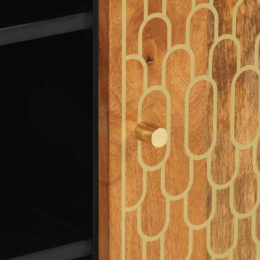 vidaXL Βοηθητικό Ντουλάπι 90x33x75cm από Μασίφ Ξύλο Μάνγκο 1 τεμ.