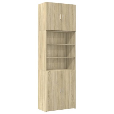 vidaXL Ντουλάπι Sonoma Δρυς 80x42,5x249cm από Επεξεργασμένο Ξύλο 1 τεμ.