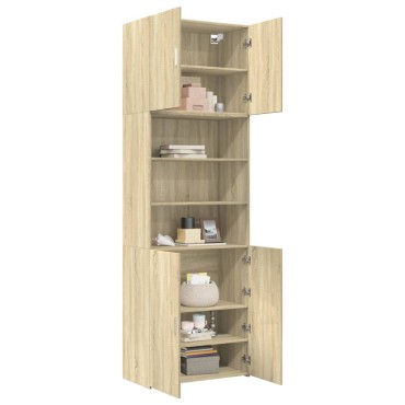 vidaXL Ντουλάπι Sonoma Δρυς 80x42,5x249cm από Επεξεργασμένο Ξύλο 1 τεμ.