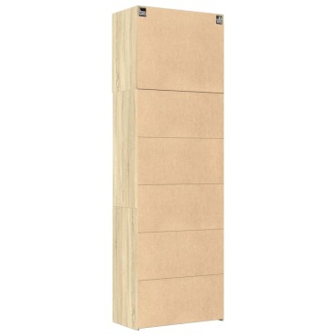 vidaXL Ντουλάπι Sonoma Δρυς 80x42,5x249cm από Επεξεργασμένο Ξύλο 1 τεμ.