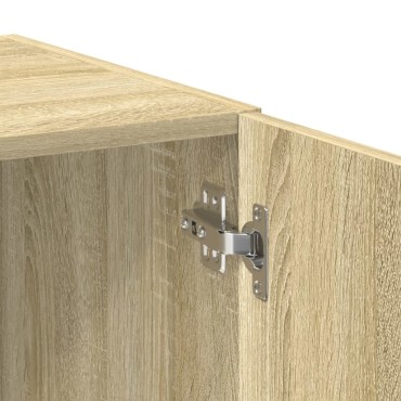 vidaXL Ντουλάπι Sonoma Δρυς 80x42,5x249cm από Επεξεργασμένο Ξύλο 1 τεμ.