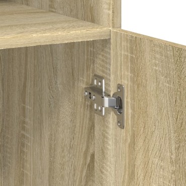 vidaXL Ντουλάπι Sonoma Δρυς 80x42,5x249cm από Επεξεργασμένο Ξύλο 1 τεμ.