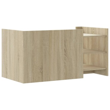 vidaXL Τραπεζάκι Σαλονιού Sonoma Δρυς 100x50x50cm Επεξεργασμένο Ξύλο 1 τεμ.