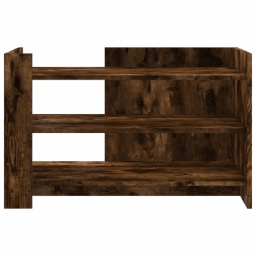 vidaXL Τραπεζάκι Σαλονιού Καπνιστή Δρυς 80x50x50cm Επεξεργ. Ξύλο 1 τεμ.