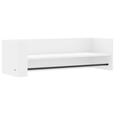 vidaXL Ράφι Τοίχου Λευκό 100x35x30,5cm από Επεξεργασμένο Ξύλο 1 τεμ.