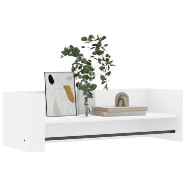 vidaXL Ράφι Τοίχου Λευκό 100x35x30,5cm από Επεξεργασμένο Ξύλο 1 τεμ.