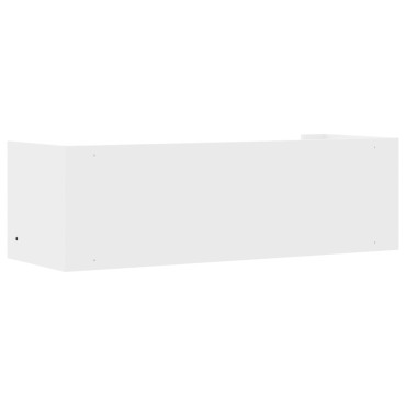 vidaXL Ράφι Τοίχου Λευκό 100x35x30,5cm από Επεξεργασμένο Ξύλο 1 τεμ.