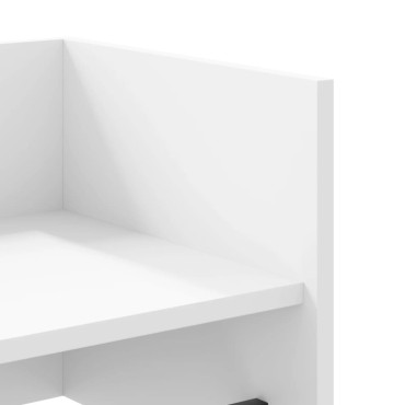 vidaXL Ράφι Τοίχου Λευκό 100x35x30,5cm από Επεξεργασμένο Ξύλο 1 τεμ.