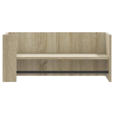 vidaXL Ράφι Τοίχου Sonoma Δρυς 70,5x35x30,5cm από Επεξεργασμένο Ξύλο 1 τεμ.