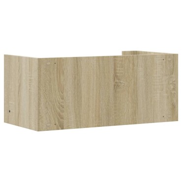 vidaXL Ράφι Τοίχου Sonoma Δρυς 70,5x35x30,5cm από Επεξεργασμένο Ξύλο 1 τεμ.