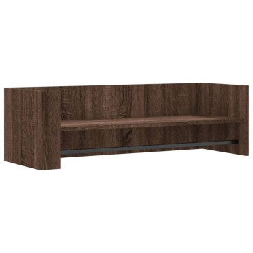 vidaXL Ραφιέρα Τοίχου Καφέ Δρυς 100x35x30,5cm Επεξεργασμένο Ξύλο 1 τεμ.