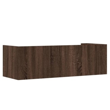 vidaXL Ραφιέρα Τοίχου Καφέ Δρυς 100x35x30,5cm Επεξεργασμένο Ξύλο 1 τεμ.