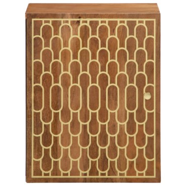 vidaXL Ντουλάπι Μπάνιου Επιτοίχιο 38x33x48cm από Μασίφ Ξύλο Μάνγκο 1 τεμ.