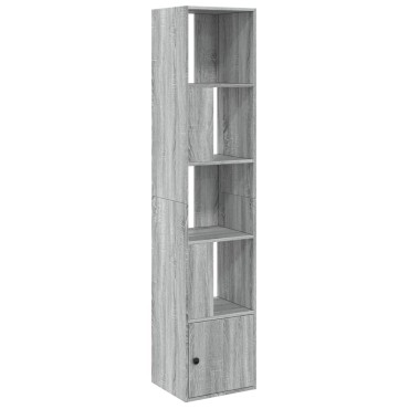 vidaXL Βιβλιοθήκη Γκρι Sonoma 40x36x189cm από Επεξεργ. Ξύλο 1 τεμ.