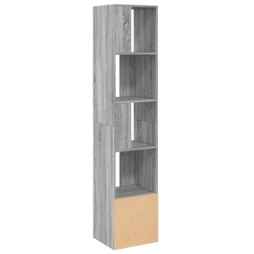vidaXL Βιβλιοθήκη Γκρι Sonoma 40x36x189cm από Επεξεργ. Ξύλο 1 τεμ.