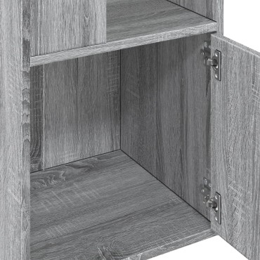 vidaXL Βιβλιοθήκη Γκρι Sonoma 40x36x189cm από Επεξεργ. Ξύλο 1 τεμ.