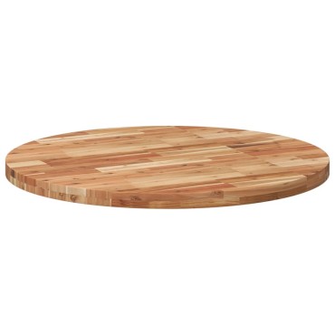 vidaXL Επιφάνεια Τραπεζιού Στρογγυλή 90x4cm από Μασίφ Ξύλο Ακακίας 1 τεμ.