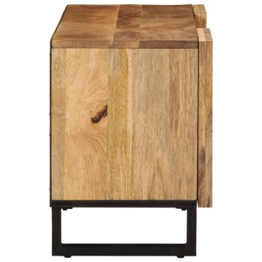 vidaXL Έπιπλο Τηλεόρασης 105x34x46cm Μασίφ Ακατέργ. Ξύλο Μάνγκο 1 τεμ.
