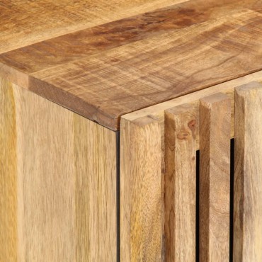 vidaXL Έπιπλο Τηλεόρασης 105x34x46cm Μασίφ Ακατέργ. Ξύλο Μάνγκο 1 τεμ.