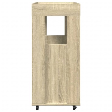 vidaXL Τρόλεϊ Μπαρ Sonoma Δρυς 60x39,5x89cm Επεξ. Ξύλο 1 τεμ.