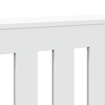 vidaXL Κάλυμμα Καλοριφέρ Λευκό 205x21,5x83,5εκ. από Επεξεργασμένο Ξύλο