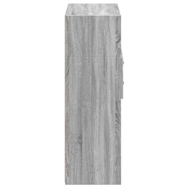 vidaXL Ντουλάπι Γκρι Sonoma 80x42,5x124cm από Επεξεργασμένο Ξύλο 1 τεμ.