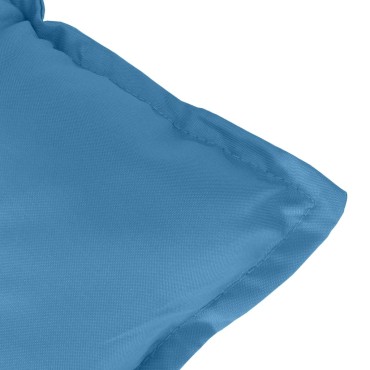 vidaXL Μαξιλάρι Πάγκου Κήπου Μπλε Μελανζέ 120x50x7cm Ύφασμα