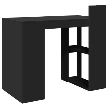 vidaXL Γραφείο Μαύρο 103,5x56,5x94cm από Επεξεργασμένο Ξύλο 1 τεμ.