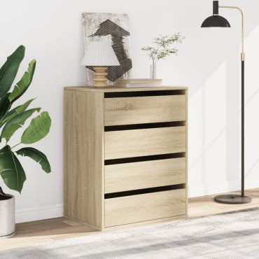 vidaXL Συρταριέρα Sonoma Δρυς 60x41x76cm από Επεξεργ. Ξύλο 1 τεμ.