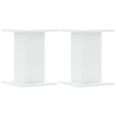 vidaXL Βάσεις Ηχείων 2 Τεμ. Λευκή 30x30x40 εκ. Επεξ. Ξύλο