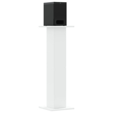 vidaXL Βάσεις Ηχείων 2 Τεμ. Λευκή 30x30x95 εκ. Επεξ. Ξύλο