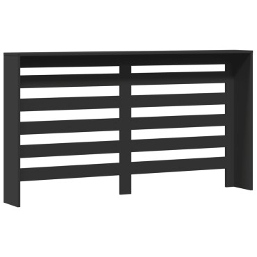 vidaXL Κάλυμμα Καλοριφέρ Μαύρο 149x20x82 εκ. από Επεξεργασμένο Ξύλο