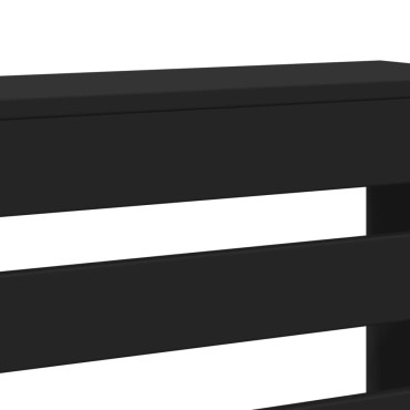 vidaXL Κάλυμμα Καλοριφέρ Μαύρο 149x20x82 εκ. από Επεξεργασμένο Ξύλο
