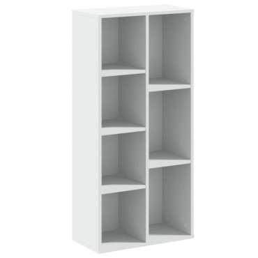 vidaXL Βιβλιοθήκη Λευκή 50x25x105cm από Επεξεργασμένο Ξύλο 1 τεμ.