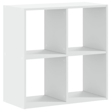 vidaXL Βιβλιοθήκη Λευκή 68,5x32x68,5cm από Επεξεργασμένο Ξύλο 1 τεμ.