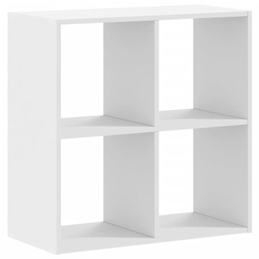 vidaXL Βιβλιοθήκη Λευκή 68,5x32x68,5cm από Επεξεργασμένο Ξύλο 1 τεμ.