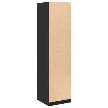 vidaXL Ντουλάπα Μαύρη 50x50x200cm από Επεξεργασμένο Ξύλο 1 τεμ.