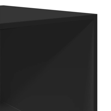vidaXL Ντουλάπα Μαύρη 50x50x200cm από Επεξεργασμένο Ξύλο 1 τεμ.