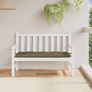 vidaXL Μαξιλάρι Πάγκου Κήπου Taupe Μελανζέ 120x50x7cm Ύφασμα