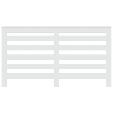 vidaXL Κάλυμμα Καλοριφέρ Λευκό 149x20x82 εκ. από Επεξεργασμένο Ξύλο