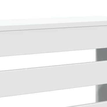vidaXL Κάλυμμα Καλοριφέρ Λευκό 149x20x82 εκ. από Επεξεργασμένο Ξύλο