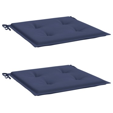 vidaXL Μαξιλάρια Παλέτας 2 τεμ. Ναυτικό Μπλε 50x50x4cm Ύφασμα Oxford