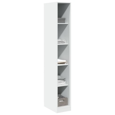 vidaXL Ντουλάπα Λευκή 30x50x200cm από Επεξεργασμένο Ξύλο 1 τεμ.