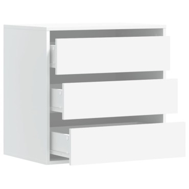 vidaXL Συρταριέρα Γωανική Λευκή 60x41x58cm από Επεξεργασμένο Ξύλο 1 τεμ.