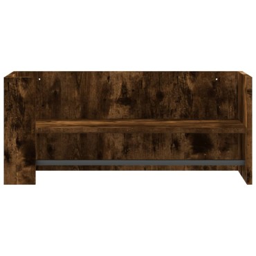 vidaXL Ραφιέρα Τοίχου Καπνιστή Δρυς 70,5x35x30,5cm Επεξεργασμένο Ξύλο 1 τεμ.