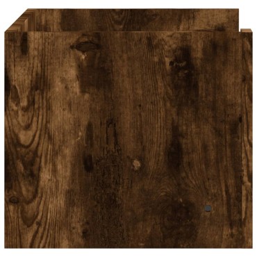 vidaXL Ραφιέρα Τοίχου Καπνιστή Δρυς 70,5x35x30,5cm Επεξεργασμένο Ξύλο 1 τεμ.