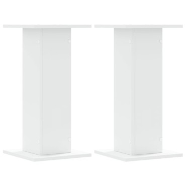 vidaXL Βάσεις Ηχείων 2 Τεμ. Λευκή 30x30x60 εκ. Επεξ. Ξύλο
