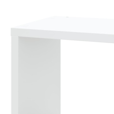 vidaXL Γωνιακή Ραφιέρα Τοίχου Λευκή 45x45x147cm από Επεξ. Ξύλο 1 τεμ.