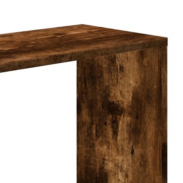 vidaXL Βιβλιοθήκη 5 Επιπέδων Καπνιστή Δρυς 45x23,5x162,5cm Επεξ. Ξύλο 1 τεμ.